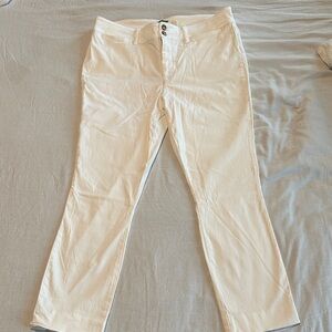 Anthropologie White Women's Pants